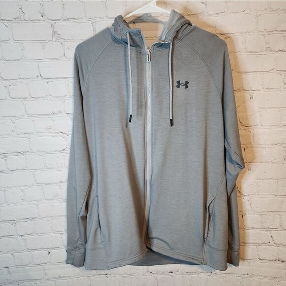 Men's Under Armour "Fitted" full zip sweater, size XXL - Picture 1 of 4